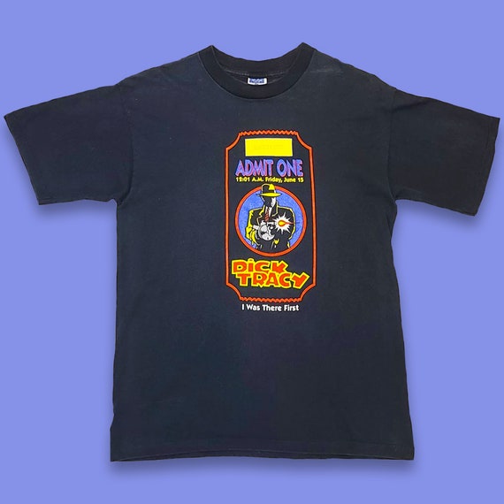 Vintage 90s Dick Tracy Movie Ticket Shirt - Etsy Canada