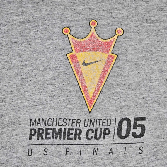 Manchester United Vintage Y2K Nike Premier Cup T-… - image 3