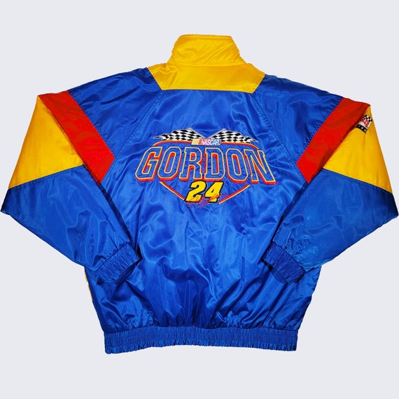 Jeff Gordon NASCAR Vintage 90s Nutmeg Satin Bomber Jacket - Officially Licensed NASCAR Product - Men's Size Extra Large - Free SHIPPING