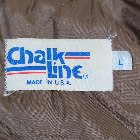 Cleveland Browns Vintage 80s Chalk Line Satin Bom… - image 7