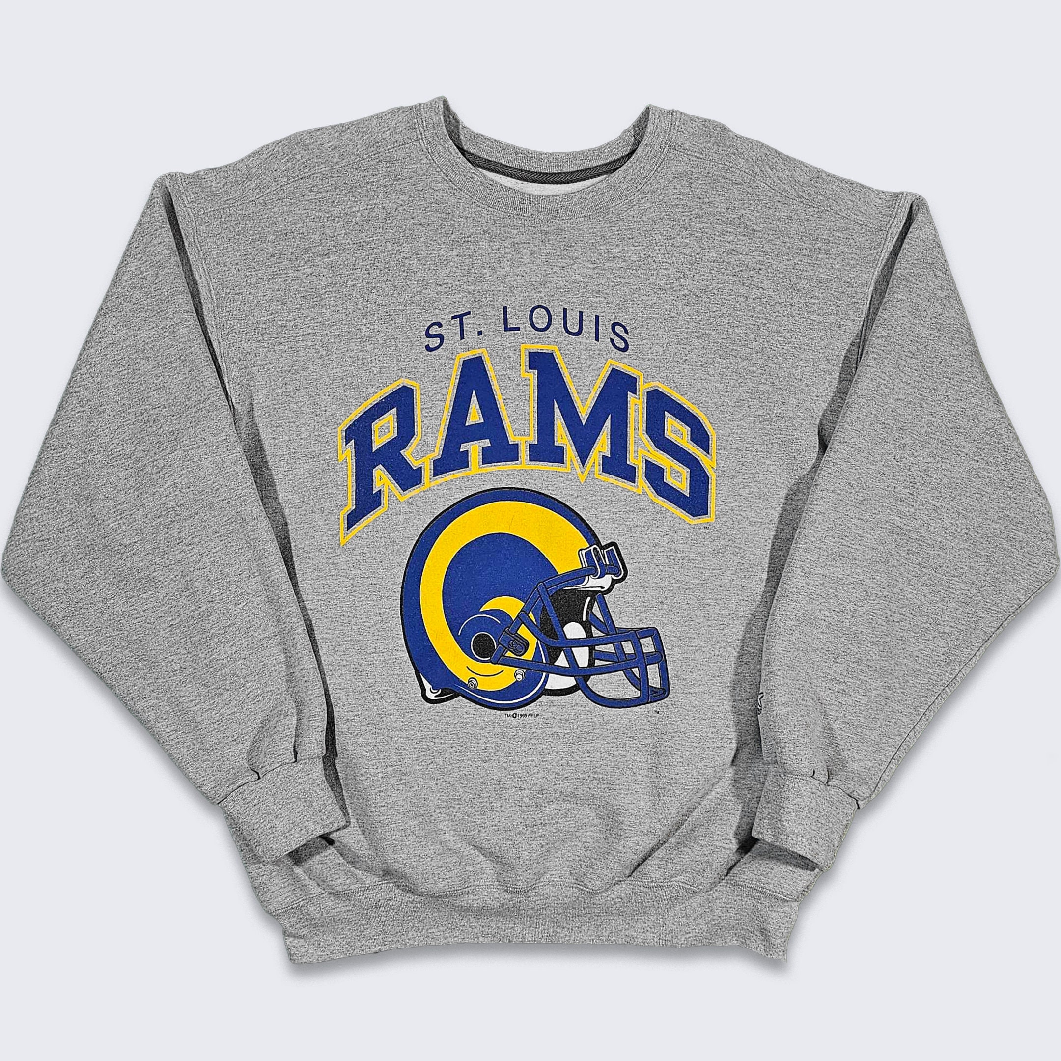 Vintage 90s Distressed NFL ST. Louis Rams Sweatshirt Rams 