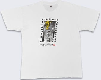 Michael Stitch Vintage 90s Wimbledon Tennis T-Shirt