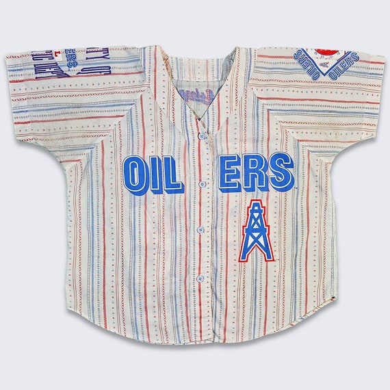 Vintage 80's 90's Annco Houston OILERS Blue Red 