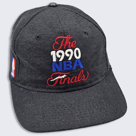 NBA Finals Vintage 90s Sports Specialties Snapback Hat - Wool - Detroit Pistons vs Portland Trail Blazers - One Size Fits All -FREE SHIPPING