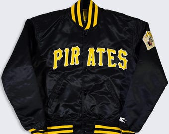 Pittsburgh Pirates Vintage 80s Starter Satin Bomber Jacket