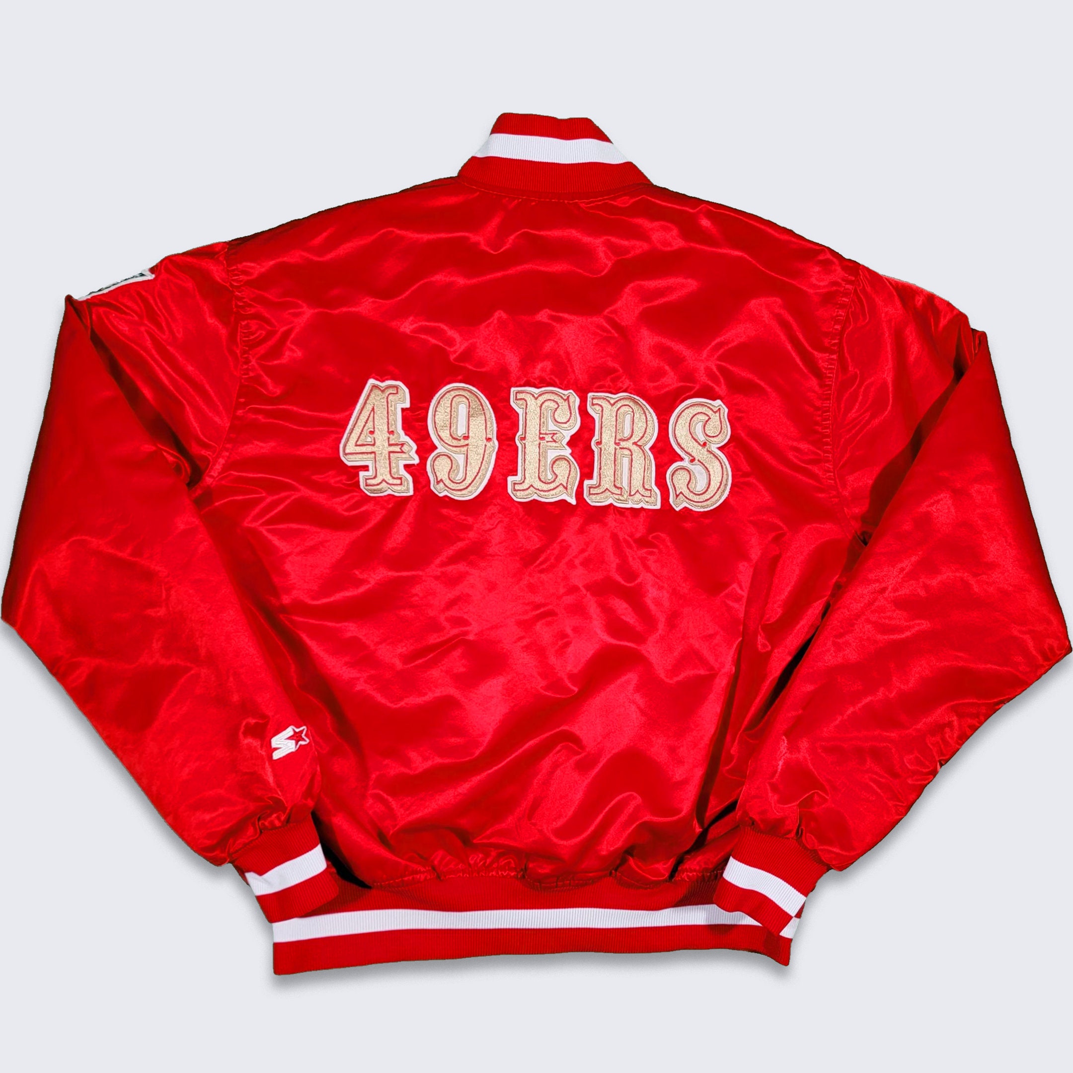 San Francisco 49ers Vintage 80s Starter Satin Bomber Jacket - Etsy