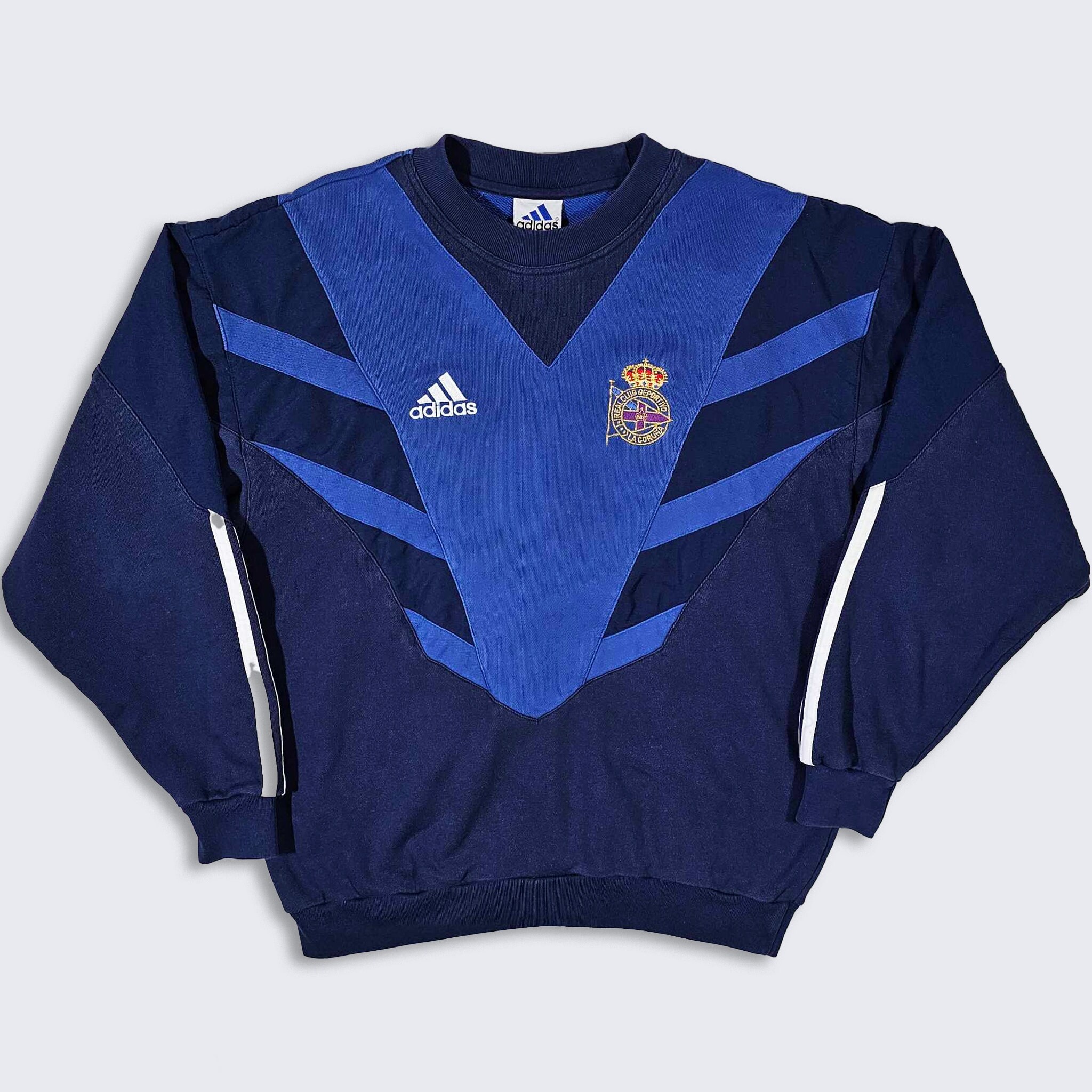 Real Club Deportivo La Coruna Vintage 90s Adidas Soccer Sweatshirt