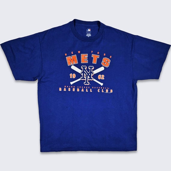 New York Mets MLB 1962 Baseball Club T-shirt Blue Color Tee 