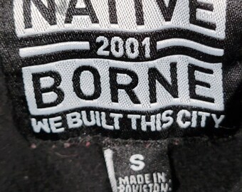 Native Borne 2001 Basketball Jersey We Built This City Embroidered Adult XL