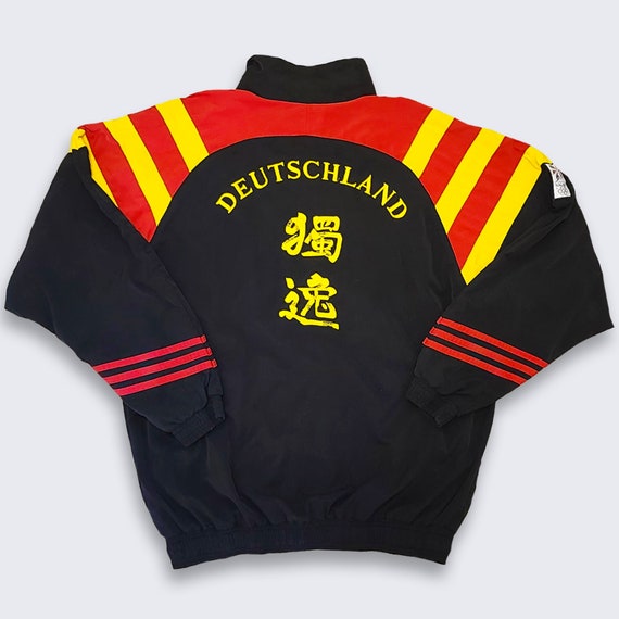 Germany Vintage 90s Olympic Team Adidas Track Jacket - Very Rare - 1998 Nagano Japan Games - Deutschland - Size Men's Medium - FREE SHIPPING