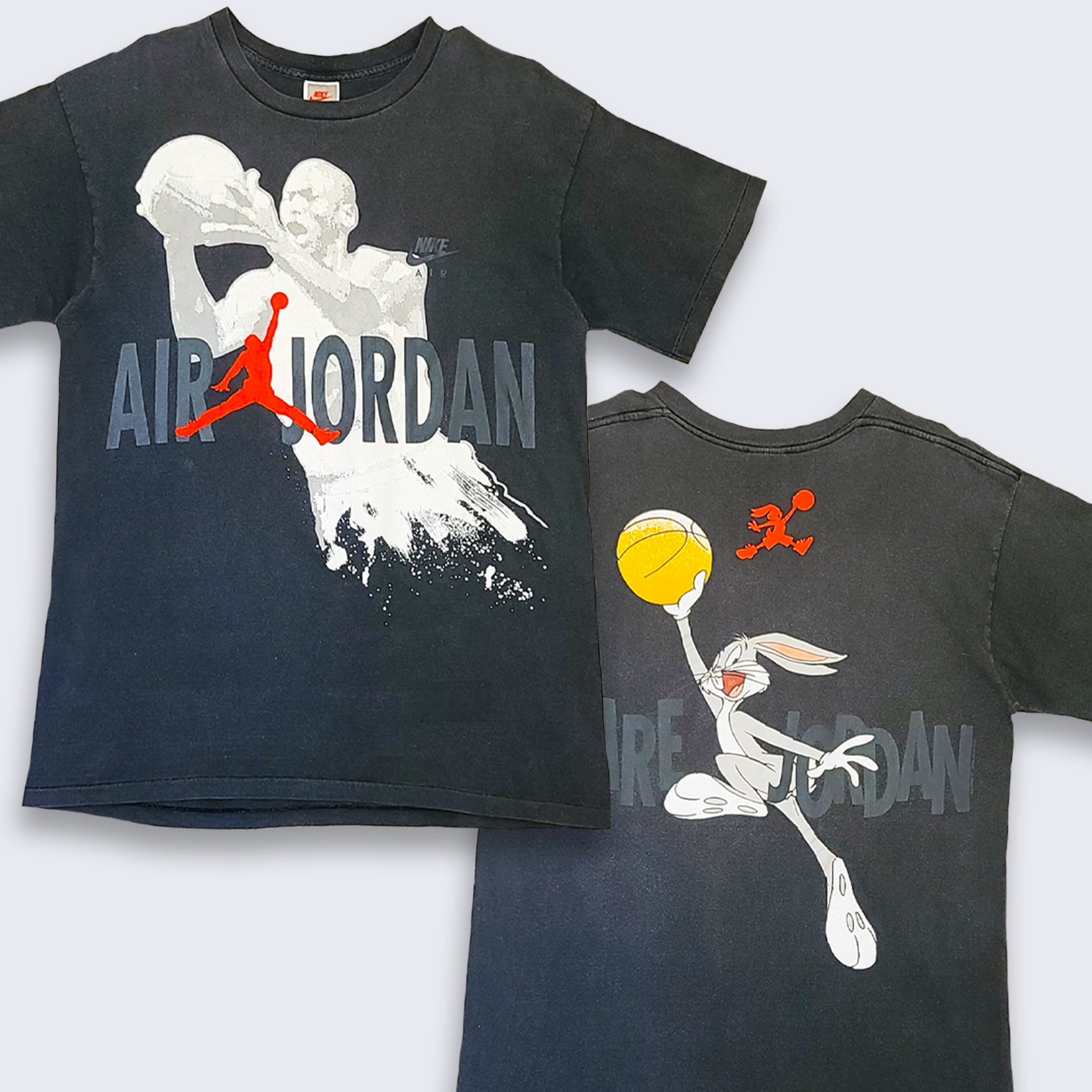 Identificar eximir término análogo Air Jordan Vintage 90s Space Jam Nike T-shirt Hare Jordan - Etsy Norway