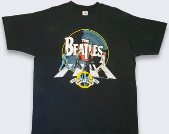 状態良 90's アメリカ製 ビートルズ アート Tシャツ シングルステッチ 状態良 90's アメリカ製 ビートルズ アート Tシャツ シングル