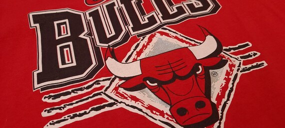 Vintage 90s Chicago Bulls Graphic Single Stitch Shirt - High