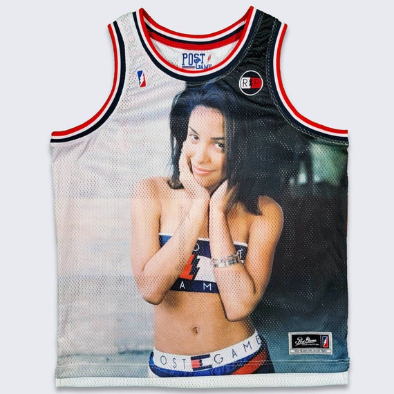 Aaliyah Vintage 00s RIP Post Game Basketball Jersey Tommy - Etsy