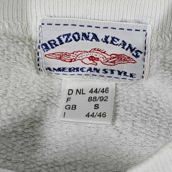 USA Vintage 90s Arizona Jeans Sweatshirt - White … - image 4