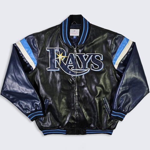 Tampa Bay Rays Vintage Y2K Vegan Leather Jacket