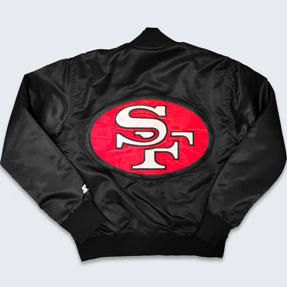 Women's Starter SF 49ers Red Satin Jacket