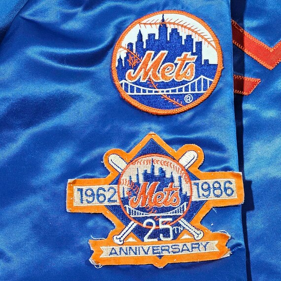 New York Mets Vintage 80s World Series Satin Bomb… - image 7