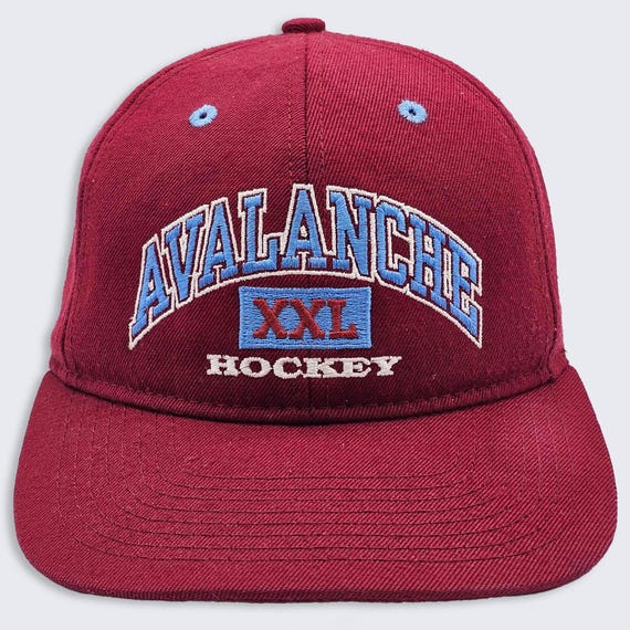 Colorado Avalanche Vintage 90s CCM Hockey Snapback Hat - Wool Blend - NHL Officially Licensed Product - One Size Fits All - Free SHIPPING