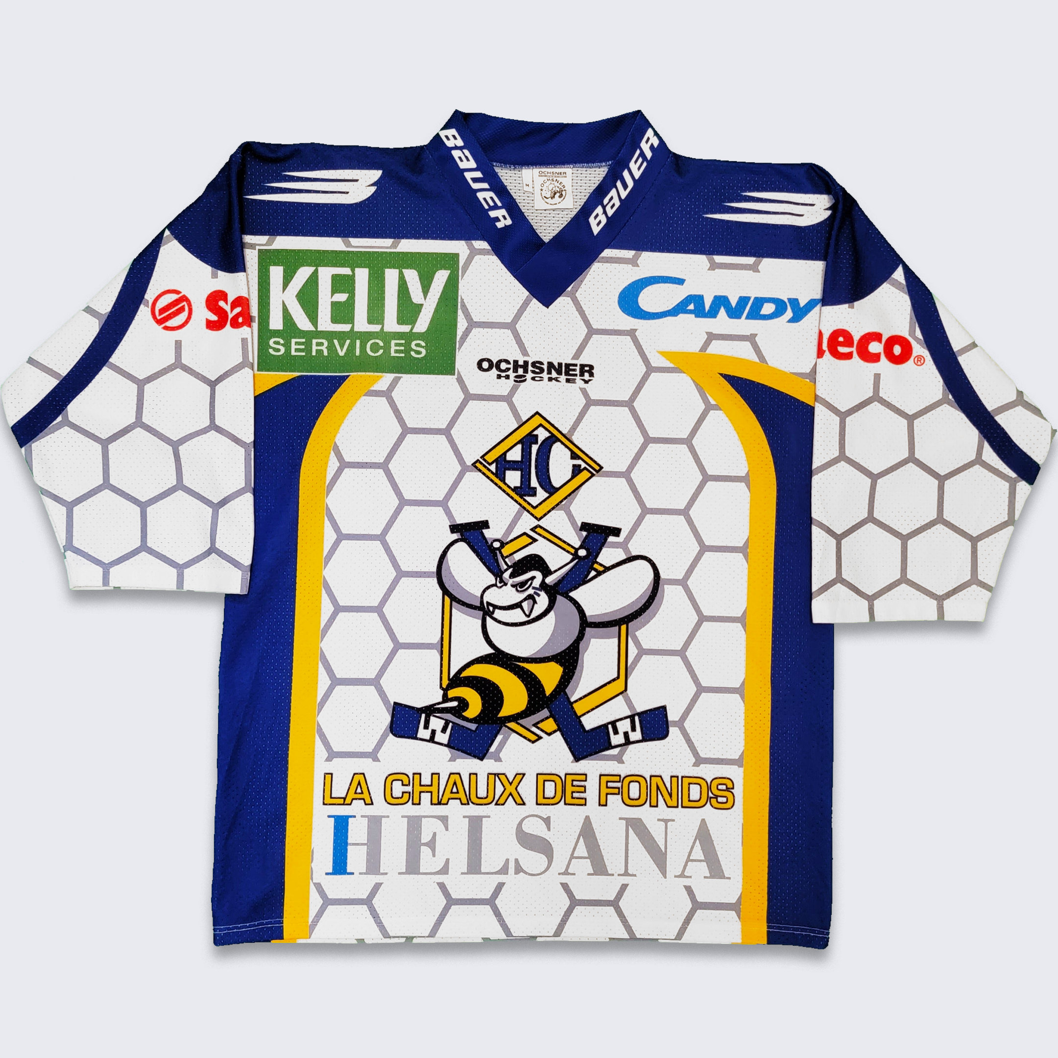 La Chaux-de-Fonds Switzerland RARE vintage Ice Hockey jersey size XL