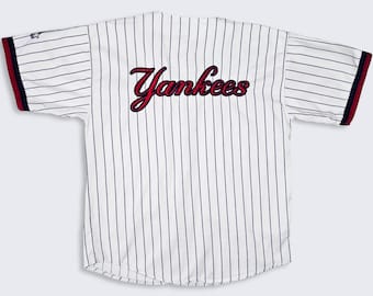 Vintage 90s Starter MLB New York Yankees Baseball Pinstripe Jersey
