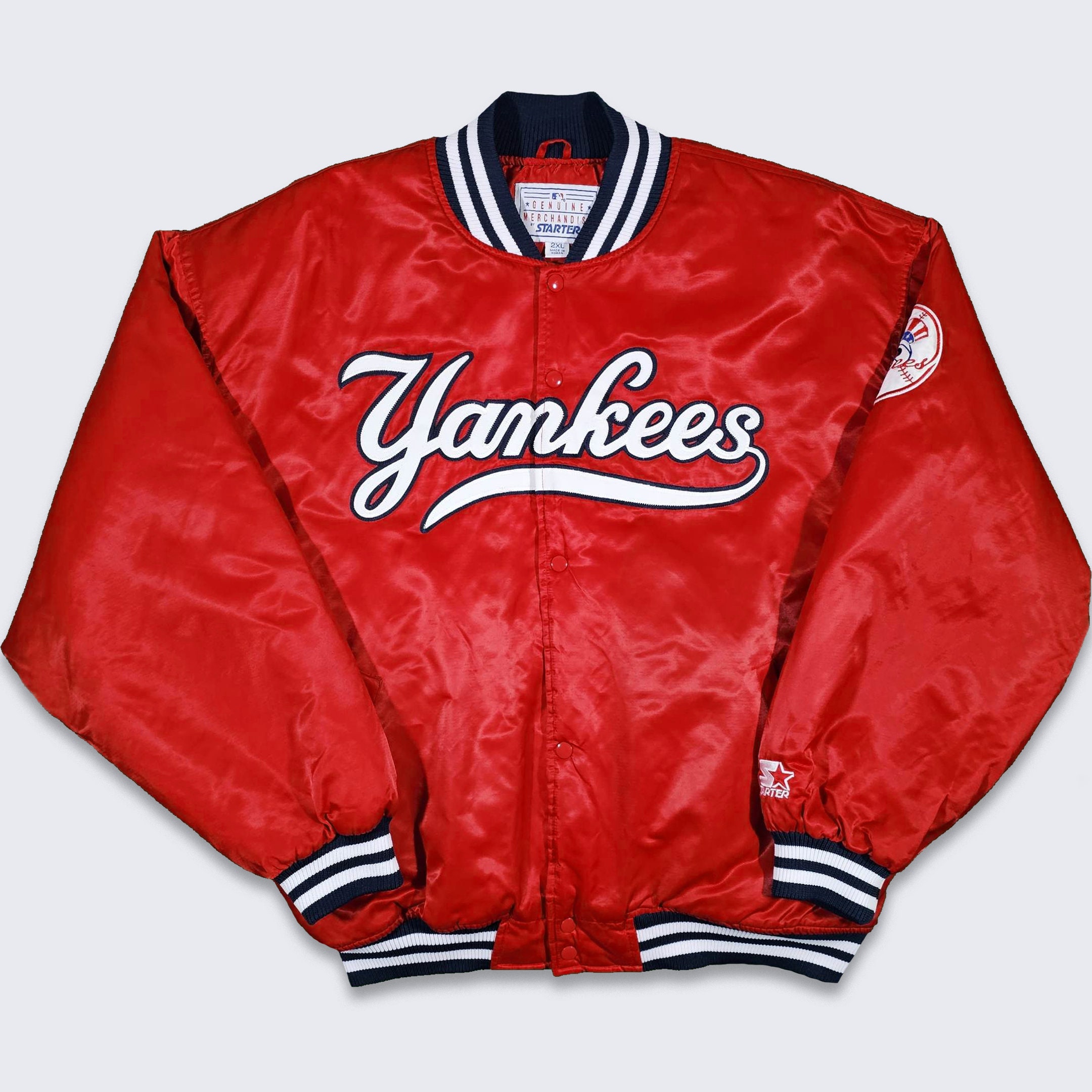 New York Yankees Vintage 90s Starter Satin Bomber Jacket New York Yankees Vintage 90s Starter Satin Bomber Jacket