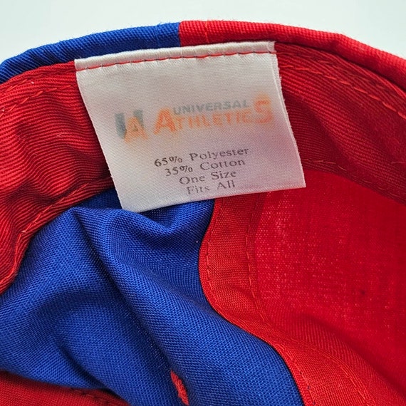 Bayern Munchen Vintage 90s Pinwheel Snapback Hat - Blue and Red