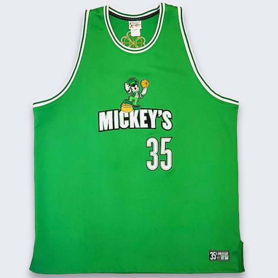 Mickey Mouse Vintage Celtics Irish Disney Basketball Jersey - XXL - 2XL - FREE SHIPPING