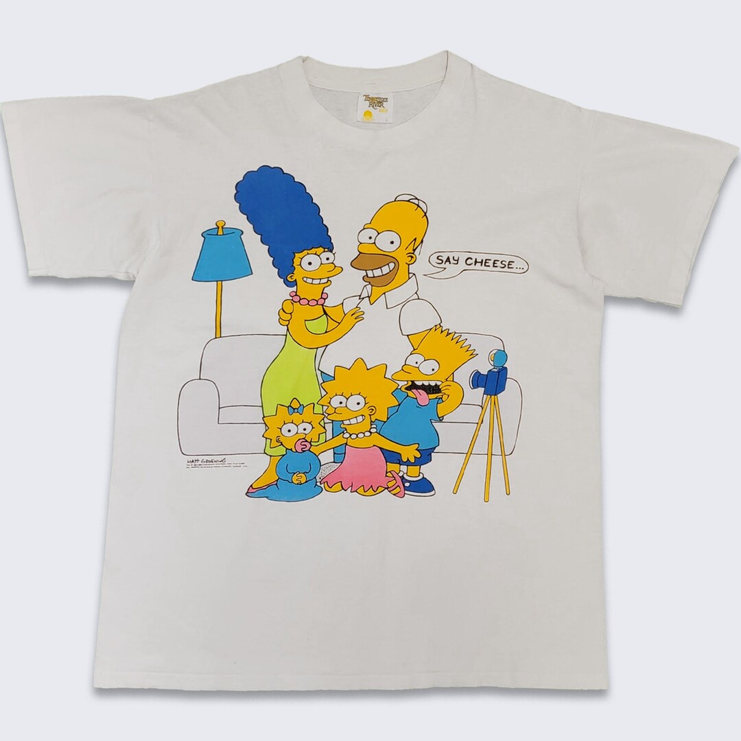 white simpsons shirt