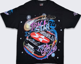 Ricky Rudd Vintage Nascar Track Star Space T-shirt - Chase