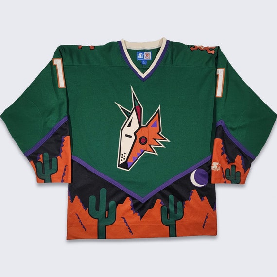 Phoenix Coyotes Vintage 90s Starter Hockey Jersey - NHL Cactus