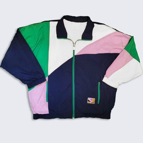 Vintage 90s Color Block Windbreaker 