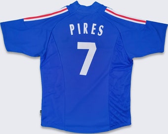 France Vintage 00s Robert Pires Adidas Soccer Jersey - 2002 / 2004