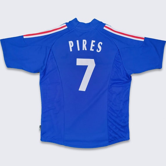 France Vintage 00s Robert Pires Adidas Soccer Jersey - 2002 / 2004