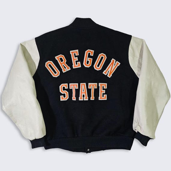 Oregon State Beavers Vintage 80s Chalk Line Varsity Jacket