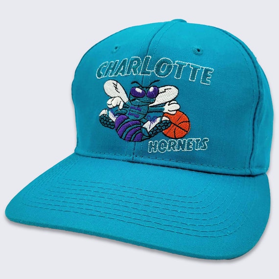 Vintage Twins Charlotte Hornets Snapback Hat Big Spellout 1990’s Adult Rare  NBA