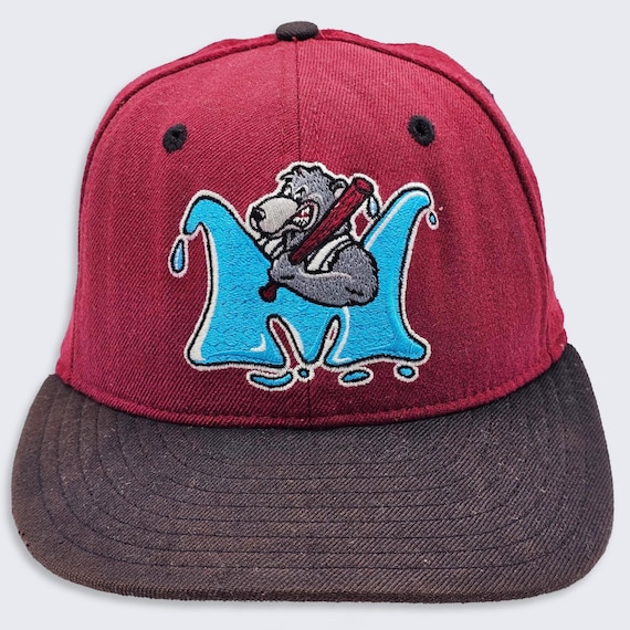 Mobile Baybears Vintage New Era Fitted Hat - Minor League Baseball MiLB Cap - Made in USA - Stitched On Logos - Size 6 7/8 - FREE SHIPPING
