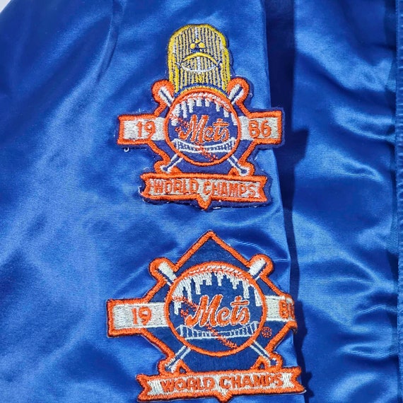 New York Mets Vintage 80s World Series Satin Bomb… - image 6
