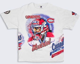 Montreal Canadiens Vintage 90s Bulletin Athletic AOP T-Shirt