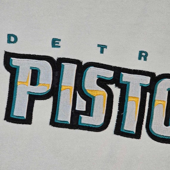 Detroit Pistons Vintage 90s Champion Warm Up Jers… - image 3