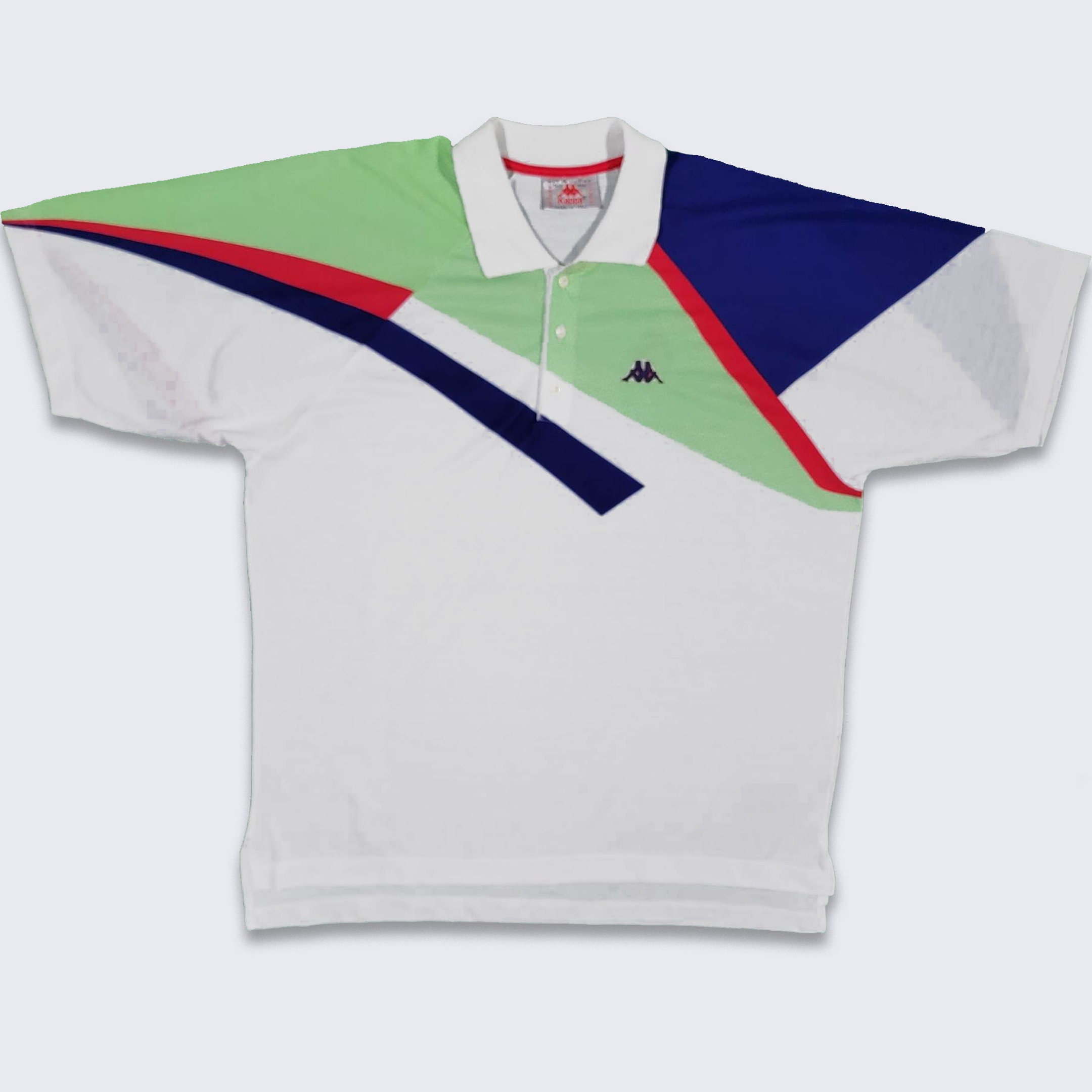Kappa Vintage 90s Tennis Polo Collared Shirt - White With