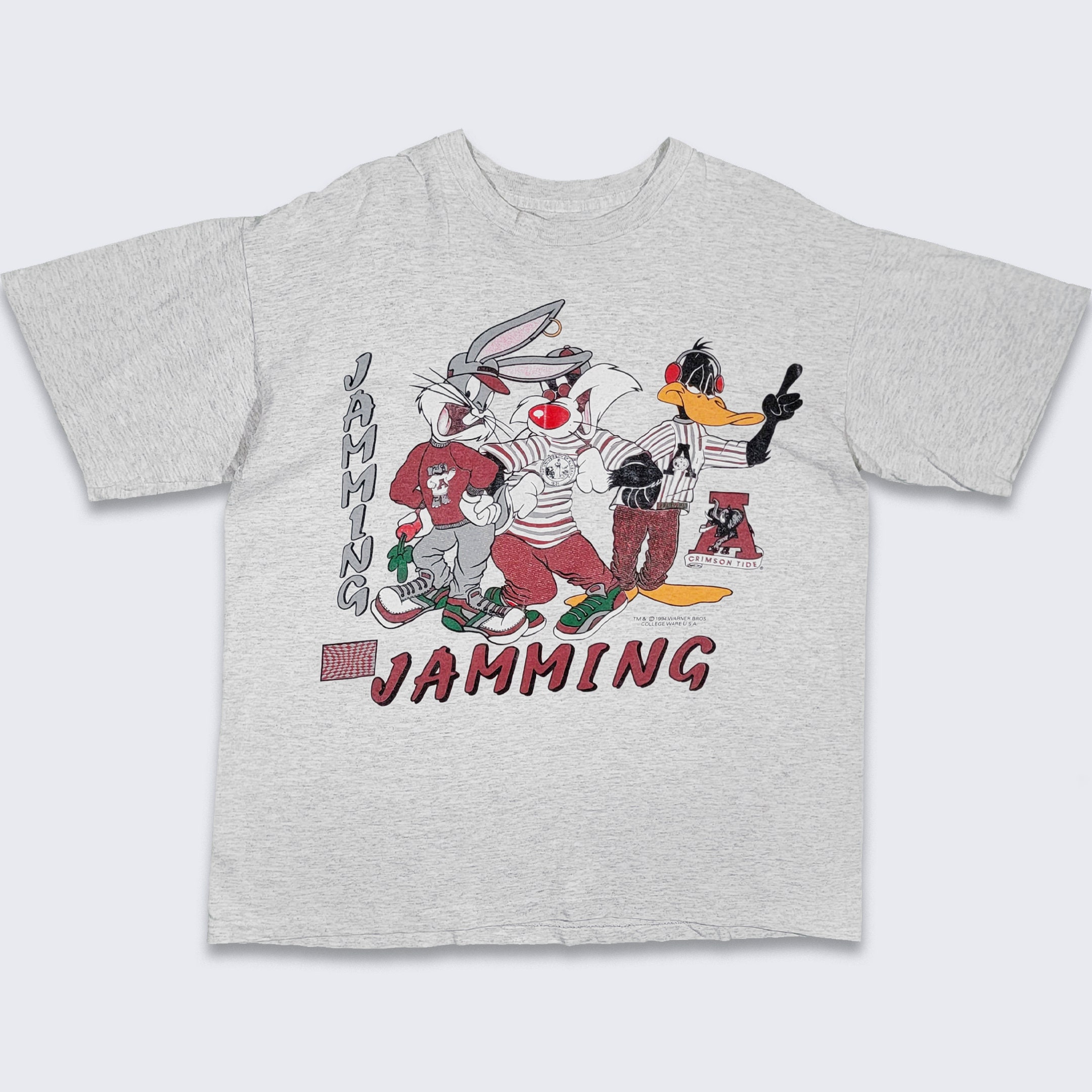 Alabama Crimson Tide Vintage 90s Looney Tunes Hip Hop T-shirt - Etsy