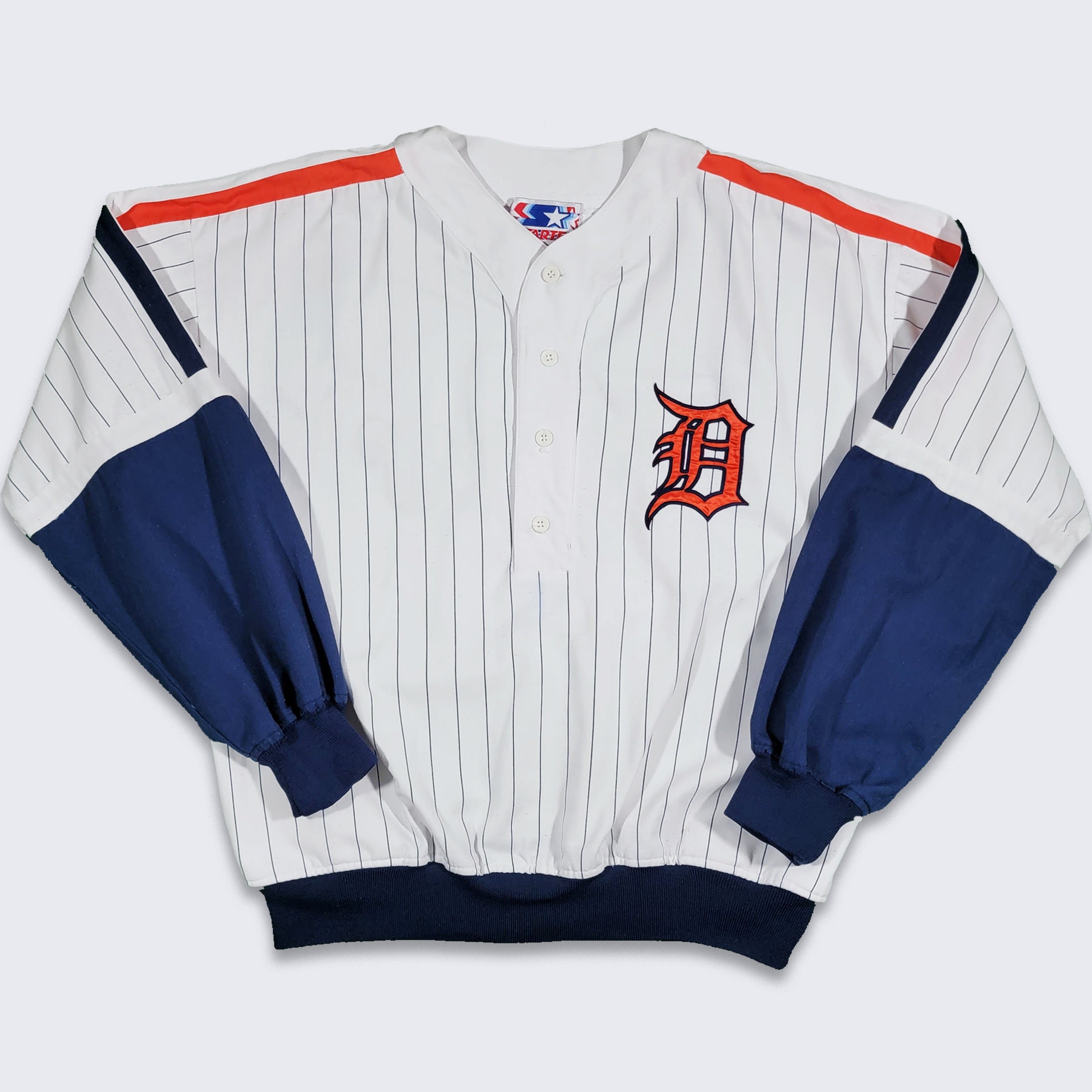 Detroit Tigers Vintage 80s Starter Baseball Sweatshirt -  Norway