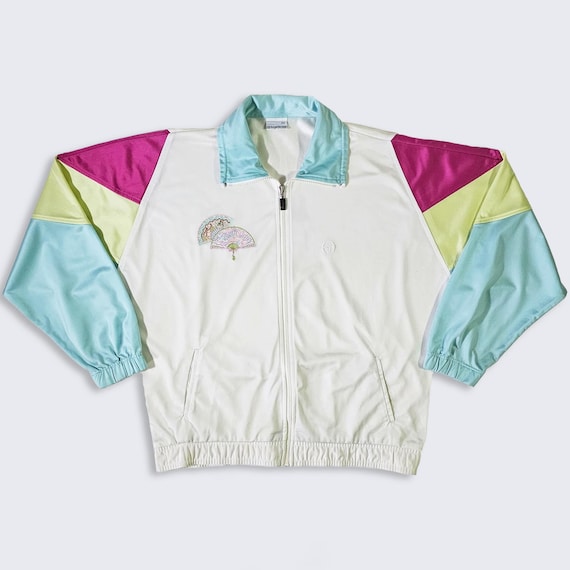 Sergio Tacchini Vintage 90s Pastel Fans Track Jacket