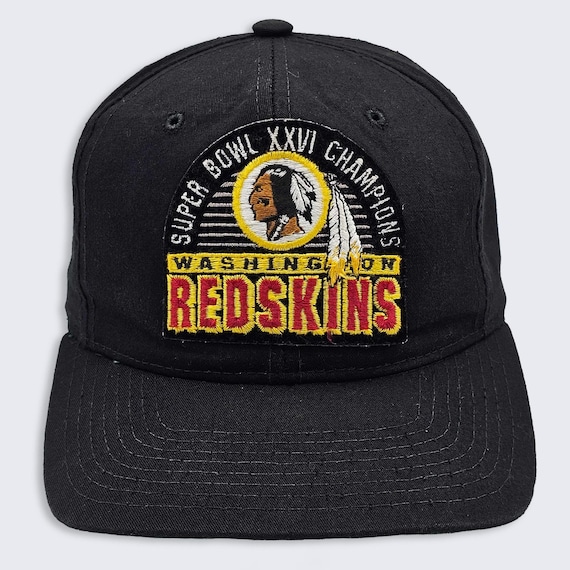 Washington Commanders Vintage 90s Super Bowl Starter Snapback Hat - Black Color Cap - Stitched On Logos - One Size Fits All - FREE SHIPPING