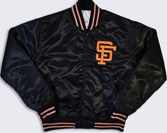 San Francisco Giants Vintage 80s Starter Satin Bomber Jacket MLB