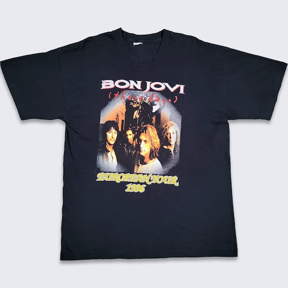 Bon Jovi Vintage 90s These Days European Tour T-shirt Rock - Etsy