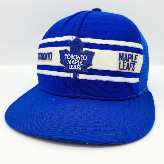 Toronto Maple Leafs Vintage 80s AJD Trucker Snapback Hat - NHL Hockey Blue Baseball Cap - Made in USA - One Size Fits All - Free Shipping