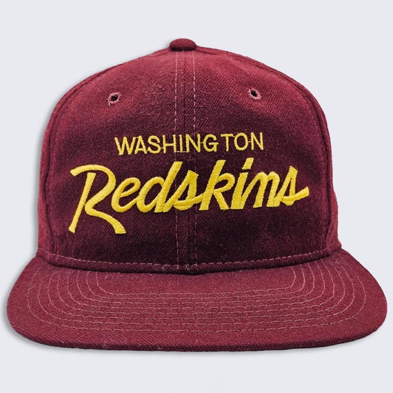 Washington Commanders Vintage Single Script Wool Sports Specialties Snapback Hat - NFL Officially Licensed Product - One Size -FREE SHIPPING