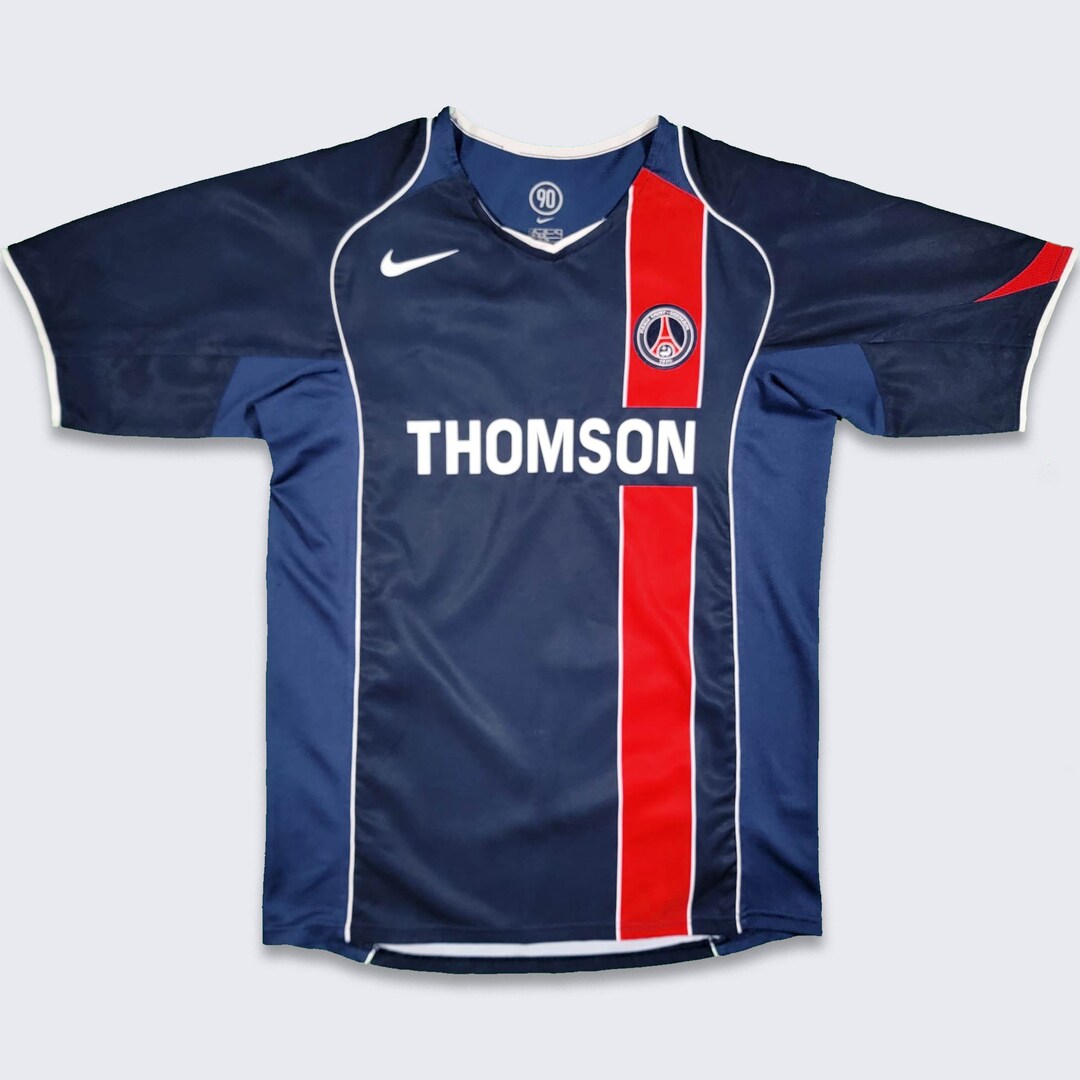 PSG Vintage Nike YOUTH Soccer Jersey Thomson Sponsor Sewn Etsy